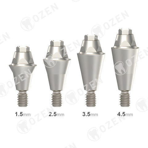 Multi-Unit Straight abutment compatible with Dio UFII