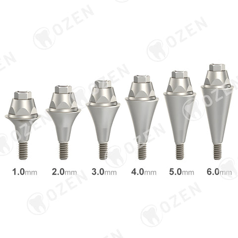 Multi-Unit Straight abutment compatible with Dio UFII